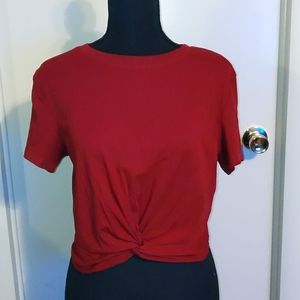 🔥Shein knotted crop top